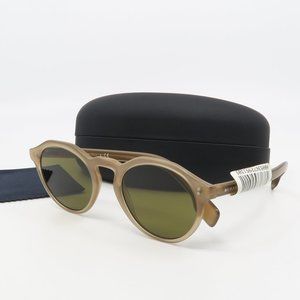B 4280 3750/73 Burberry Brown Round Sunglasses 50mm with case